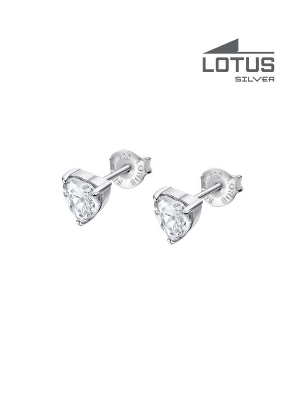 LOTUS SILVER WOMAN'S  EARRINGS 6MM